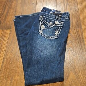 Miss Me Women's Blue Embellished Jeans